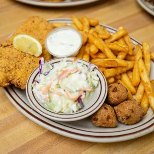 food, fish and chips