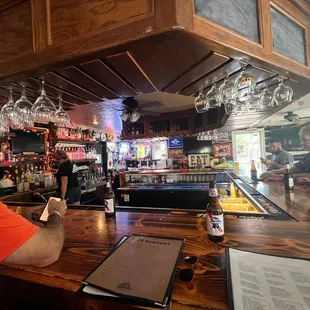 a man sitting at a bar