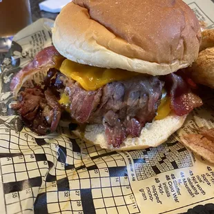 Brisket Burger. Very tasty.