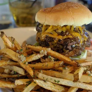 $5 Burger and Fries on Mondays!