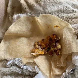 All meat burrito