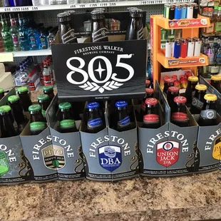 a variety of bottles