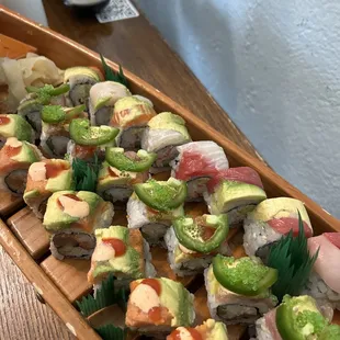 Close up of rolls