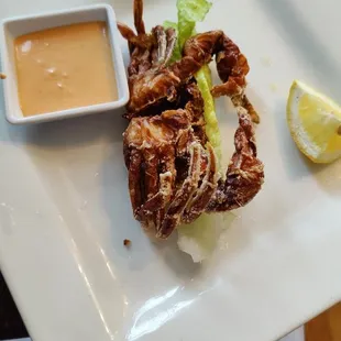 Soft shell crab appetizer
