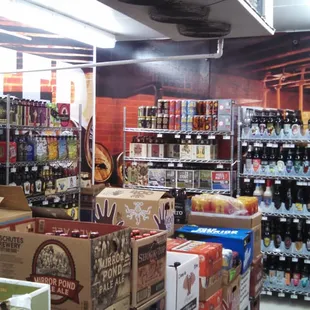 New refrigerated walk-in beer cave!