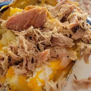 a plate of food on a table