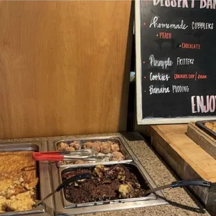a variety of baked goods
