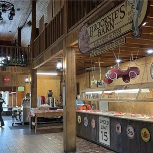 the inside of the store
