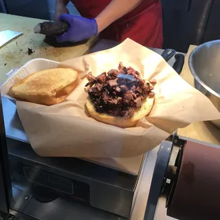 Chopped Brisket Sandwich