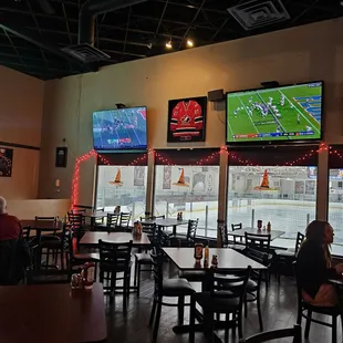Hockey rink and dports tvs