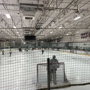 a hockey rink