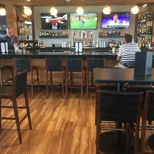 Bar area in restaurant