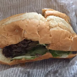 3/4&apos;s of my steak and cheese...meh