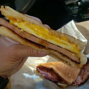 Ham egg and cheese sandwich #yum #ReviewsByRL