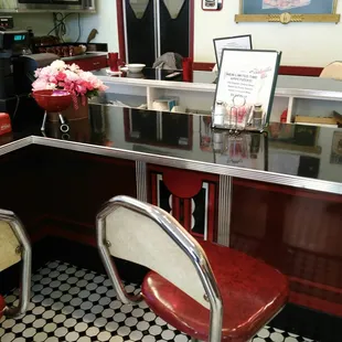 a view of a diner&apos;s counter