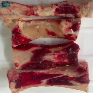 Custom cut beef marrow bones for stock or for your dogs just ask the butcher to cut them for you.
