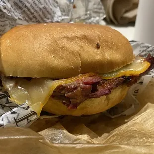 The Brisket BBQ Sandwich was actually really good