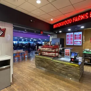 the inside of the restaurant