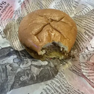 Bread was hard like a croutons and tore the roof of my mouth.