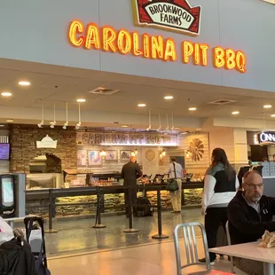 Front of restaurant located in food court