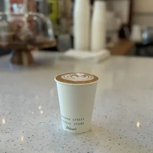 Miso Caramel latte, cappuccino size, iykyk!