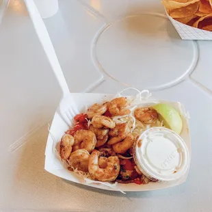 Shrimpin' Ain't Easy Bowl with Classic Dill Sauce