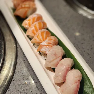 a plate of sushi