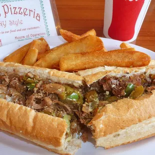 Bro&apos;s Cheese-Steak Sammich! One of my favorites!