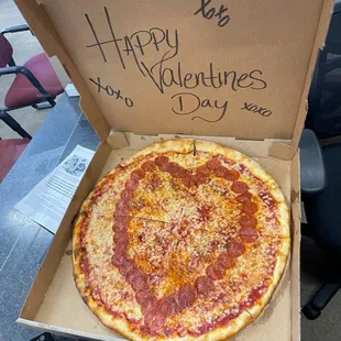 What says Happy Valentine&apos;s Day?   Pepperoni pizza, of course!