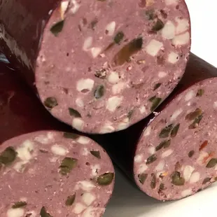 One of my favs!! The Bomb!! Garlic bologna with jalapeños, cheese, and cheery bomb peppers!!!