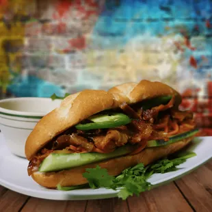 a sandwich on a plate