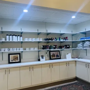 a view of the kitchen