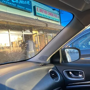 the interior of a car