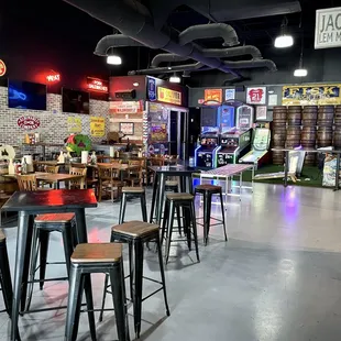 the inside of the restaurant