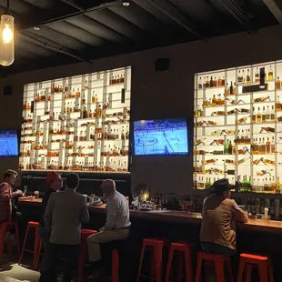 people sitting at the bar