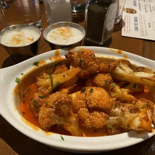 Fried Buffalo Cauliflower Florets