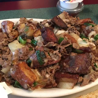 P7. Potato with Philly Cheese Steak