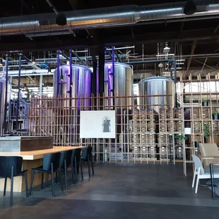 distillery behind the bar