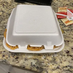 To share how large the portions are