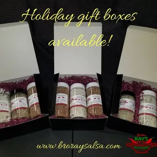 Holiday gift boxes!