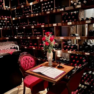 the wine cellar