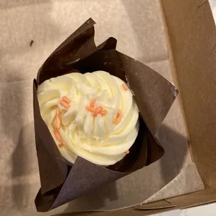 Carrot cake cupcake