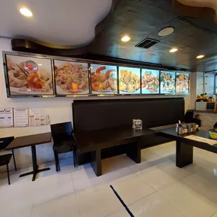 the inside of the restaurant