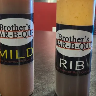Mild is like honey sweet,  rib sause is more of a tangy bbq.