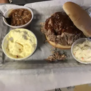 Large BBQ sandwich basket