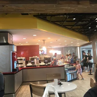 interior, sushi and sashimi