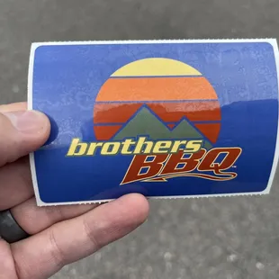 One of the staff members hooked it up with a sticker