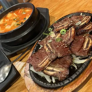 Galbi &amp; Tofu Stew Combo