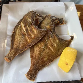 Pan fried flounder