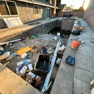 a dog laying on the ground